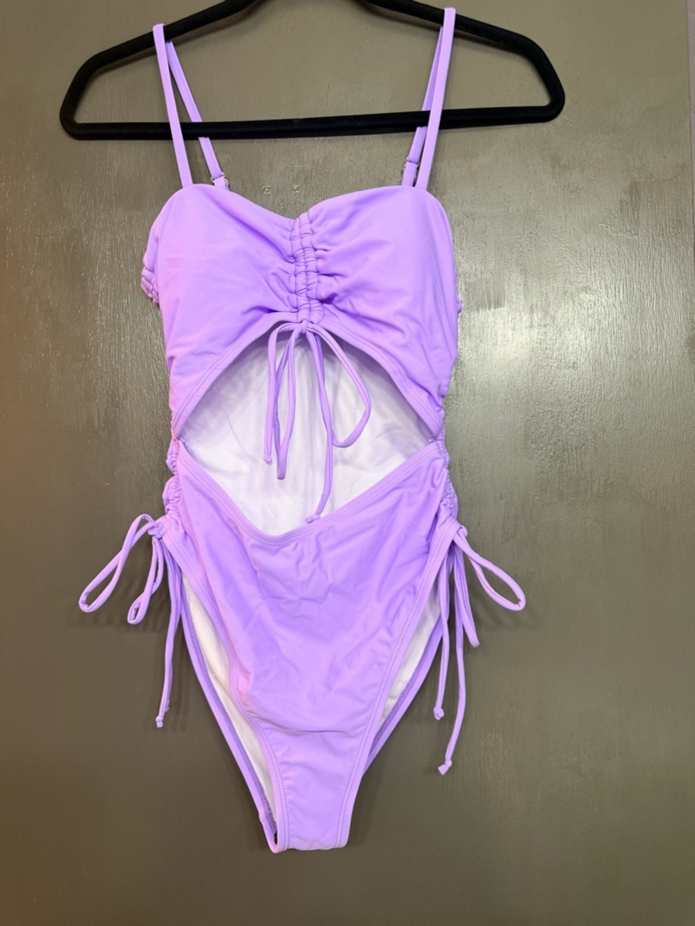 Women’s Lilac One-Piece Cutout Swimsuit
